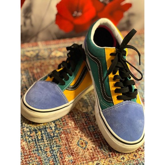 VANS Old Skool Mix & Match suede shoes. GUC. Size 6.5(M)/8(W) - Picture 1 of 11